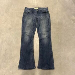 Y2K Dark Wash Flared Bootcut Wide Leg Fall Essential Low Rise‎ Jeans